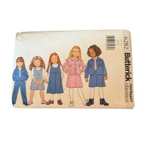 Butterick 6282 Girls 6 7 8 Jacket‎ Jumper Skirt Pants Vintage 1999 Uncut FF